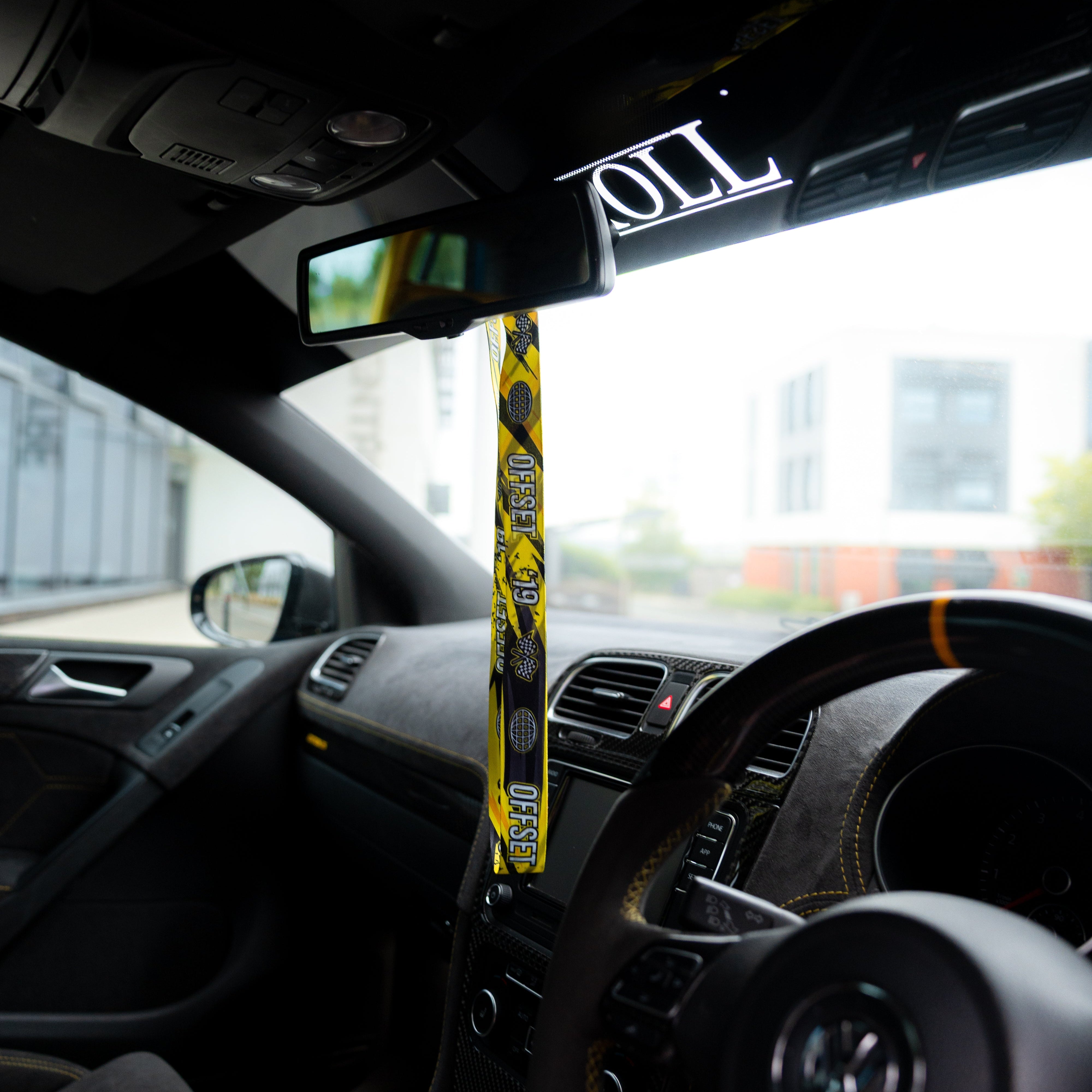 Yellow Racing Lanyard